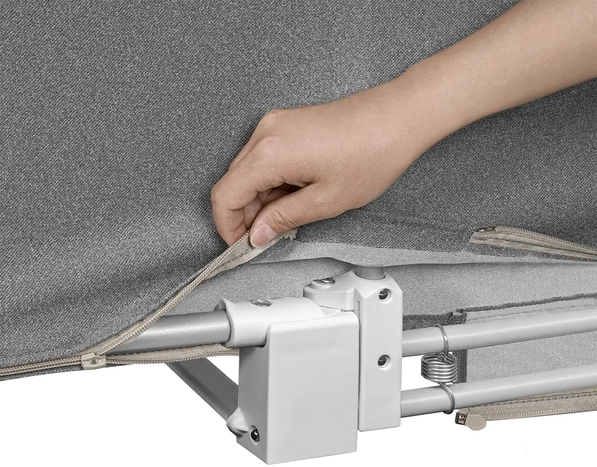 Bariera de protectie pentru pat Lionelo Lora (Grey Stone) - 6
