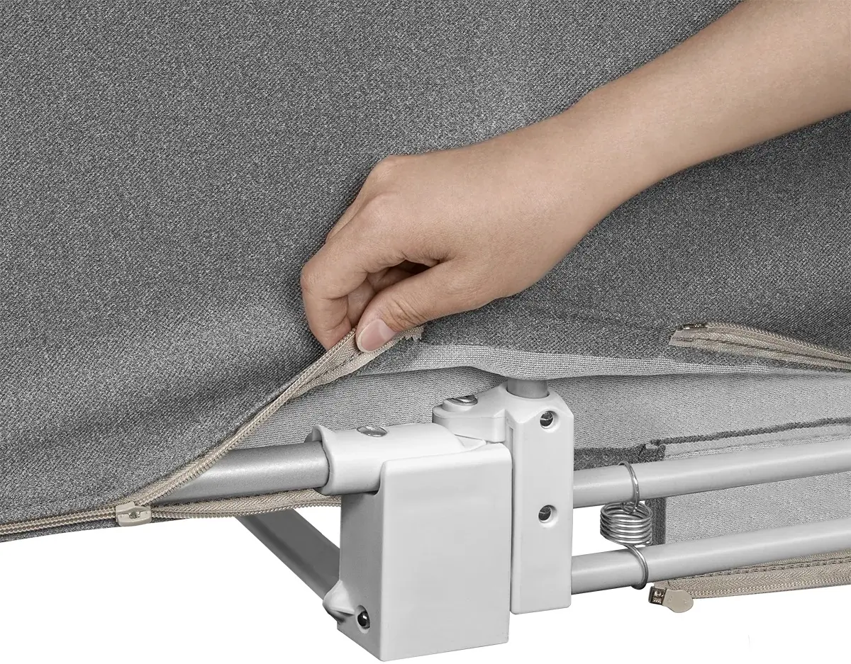 Bariera de protectie pentru pat Lionelo Lora XL (Grey Stone) - 6