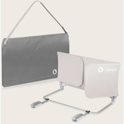 Bariera de protectie pentru pat Lionelo Lora XL (Grey Stone) Thumb