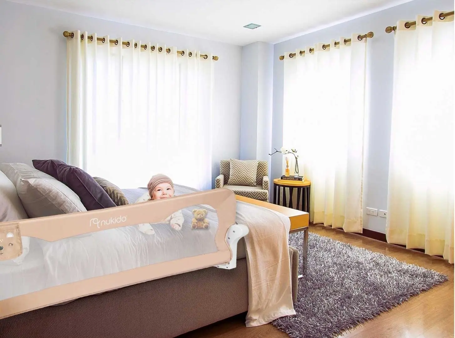 Защитный барьер для кровати Nukido NK-222 (Beige)