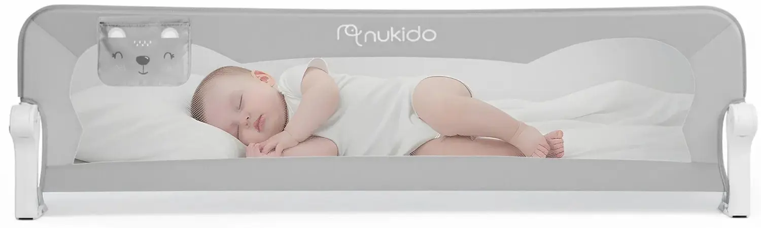 Bariera de protectie pentru pat Nukido 722900 (Grey) - 3