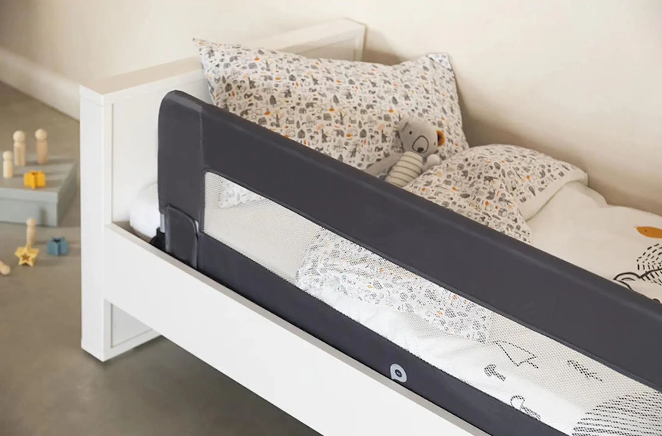 Защитный барьер для кровати Premaman 120cm (Grey) - 5