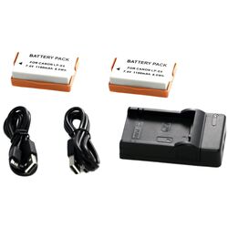 Зарядное устройство + аккумуляторы для фотоаппарата BPS 046IT-FBA для Canon LP-E8