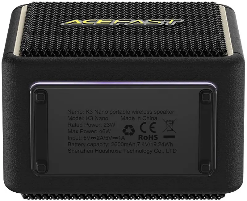 Портативная колонка Acefast K3 Nano (Black)