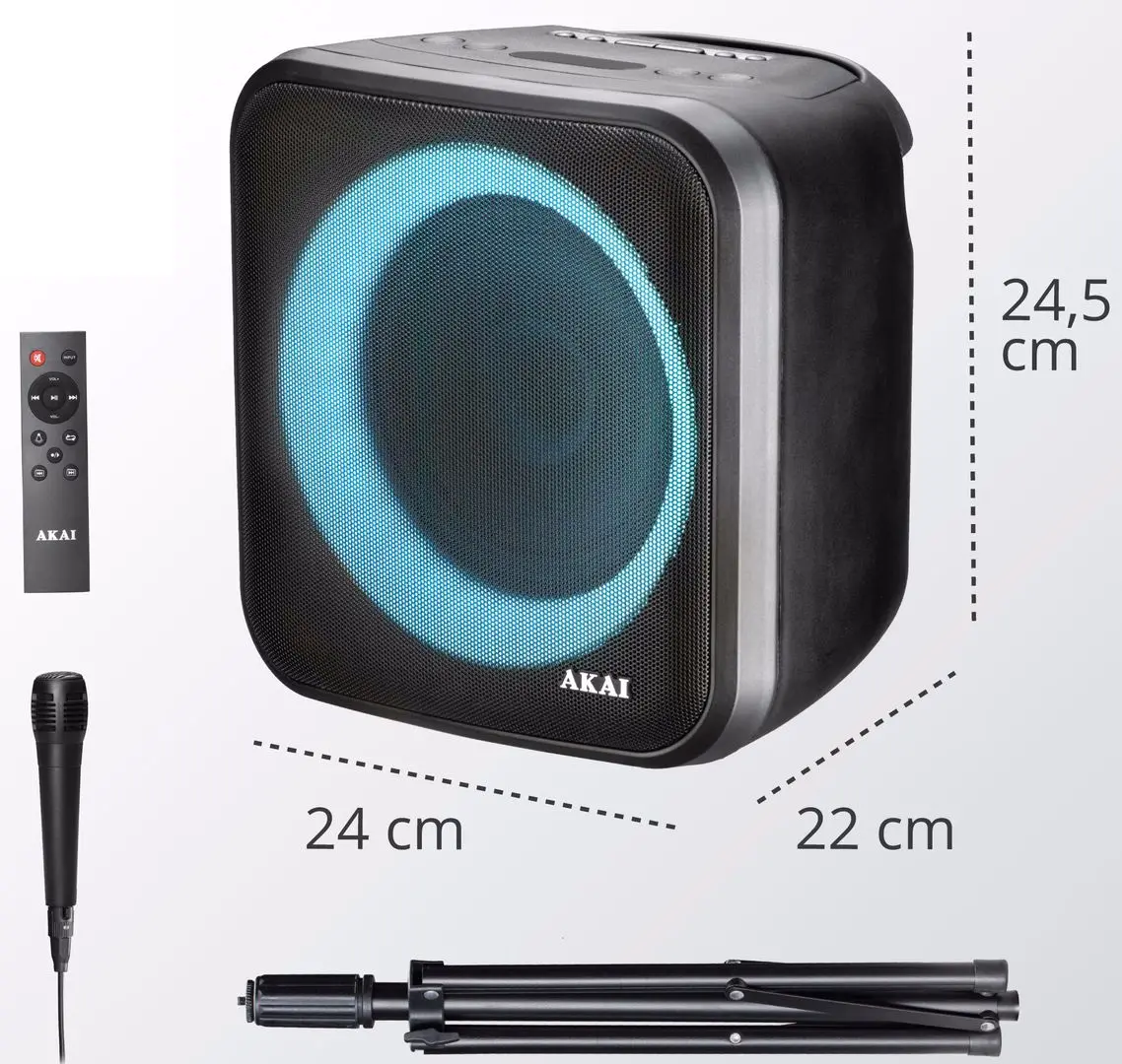 Портативная акустическая система Akai ABTS-S6 (Black) - 8