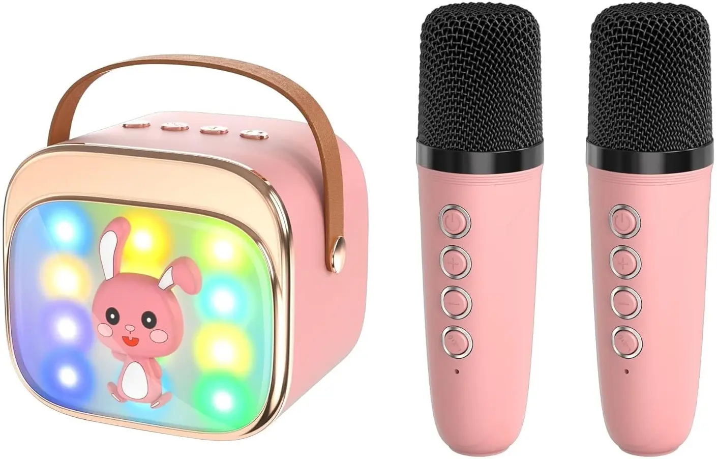 Set karaoke portabil Essa Toys Bunny DN12052 (Pink)