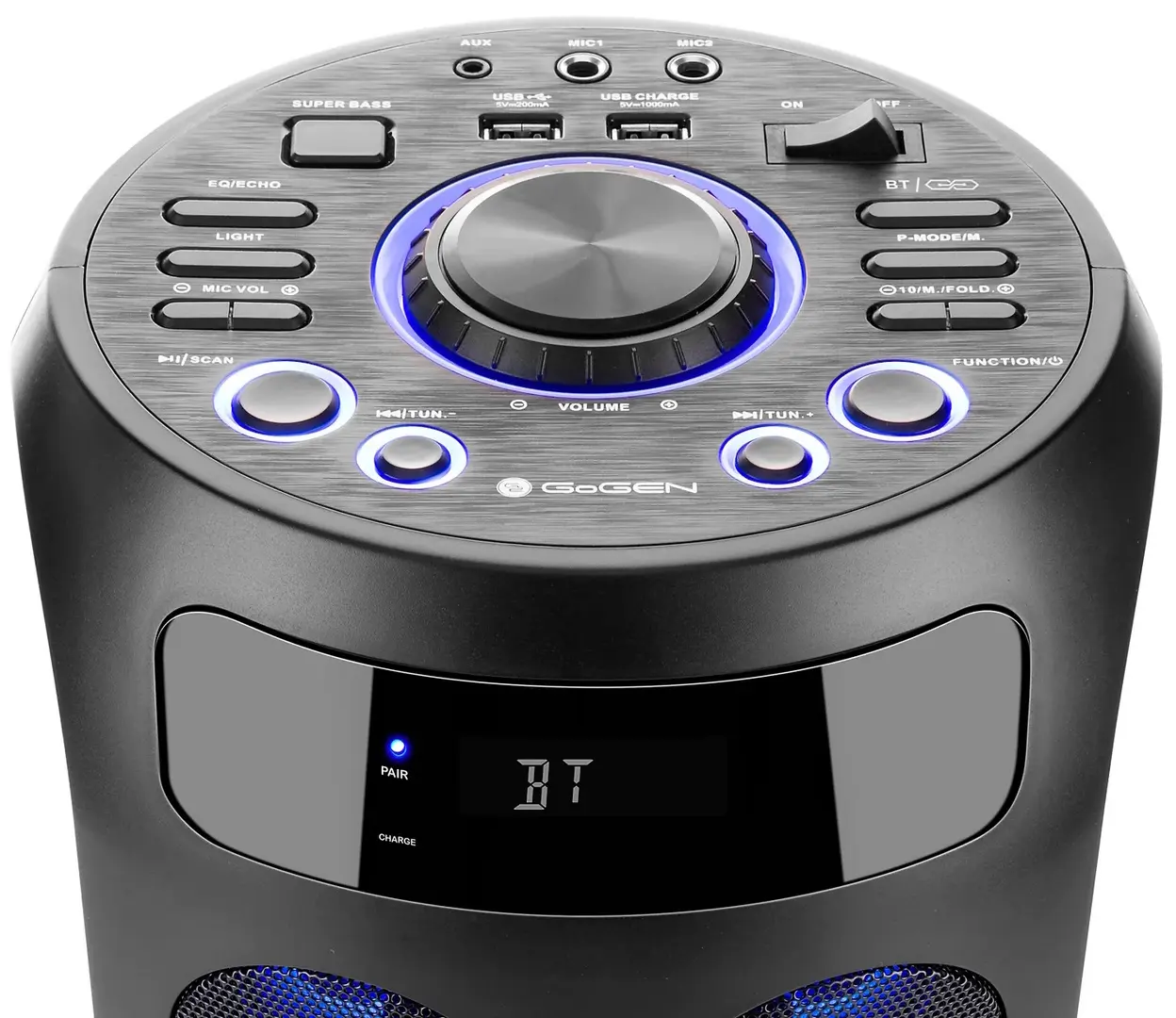 Портативная акустическая система GoGEN Smilee BPS 636 (Black) - 6