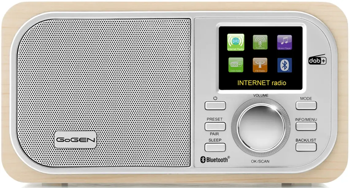Radio portabil GoGEN IR 237 BTDAB (Natural/Silver) - 2