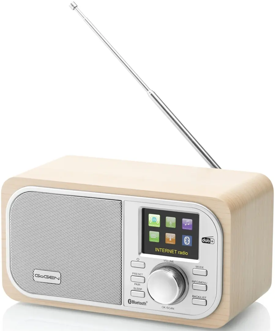 Radio portabil GoGEN IR 237 BTDAB (Natural/Silver)