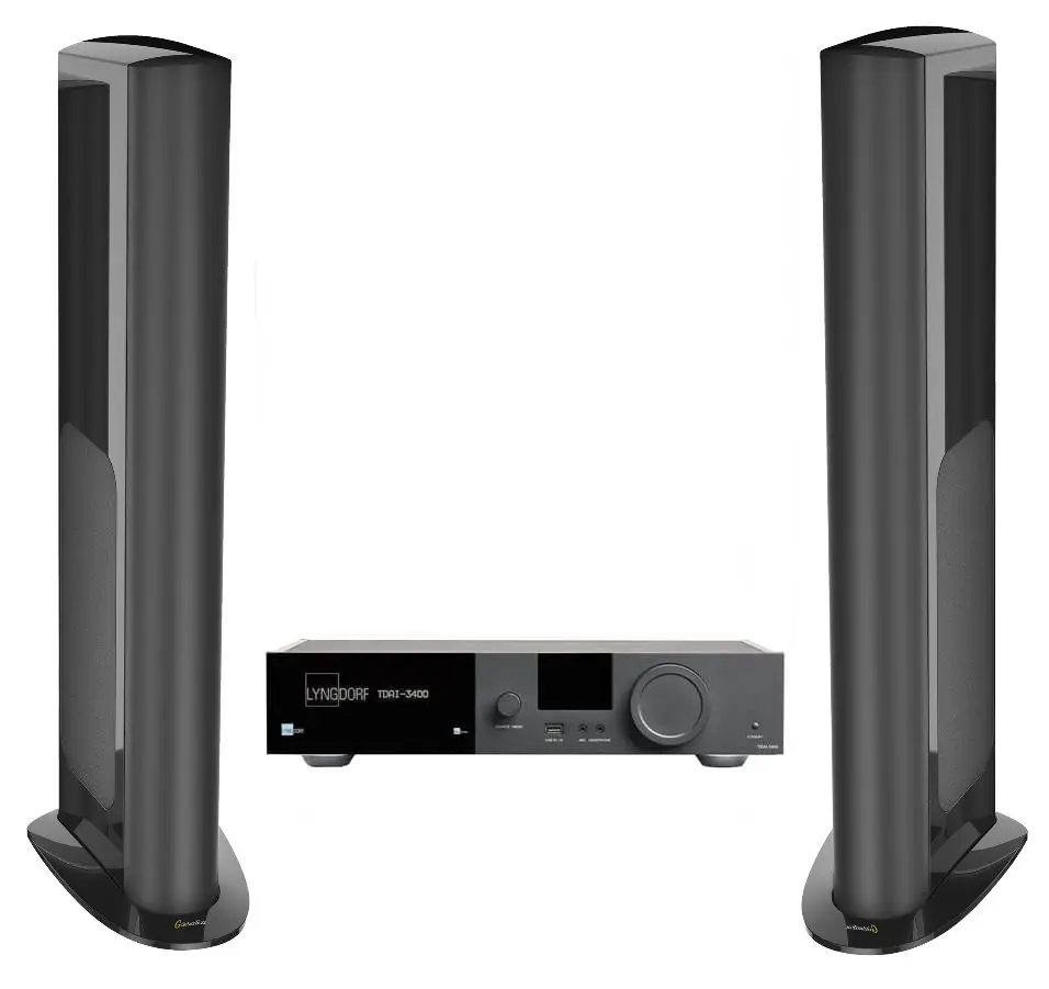 Sistem acustic GoldenEar Triton One R + Lyngdorf TDAI-3400 (Black)