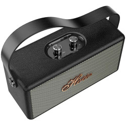 Беспроводная портативная колонка Hoco Rhyme Retro Leather DS61 (Black) Thumb