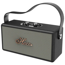 Беспроводная портативная колонка Hoco Rhyme Retro Leather DS61 (Black)