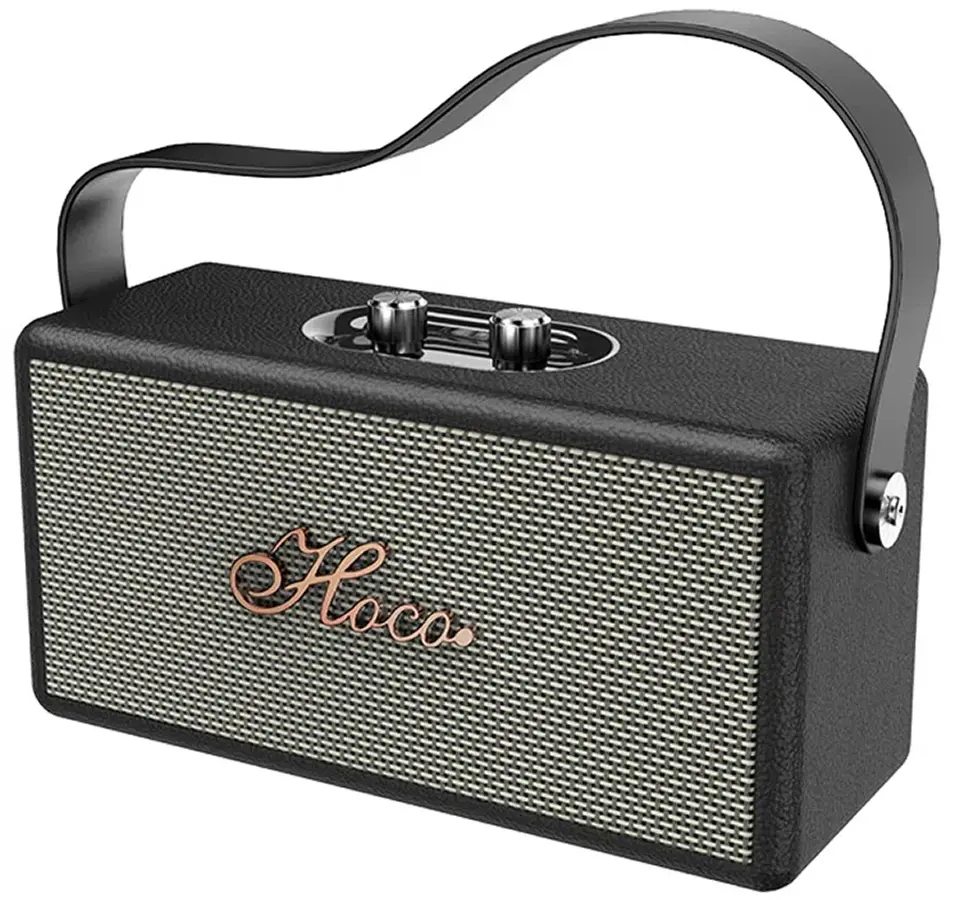 Беспроводная портативная колонка Hoco Rhyme Retro Leather DS61 (Black)