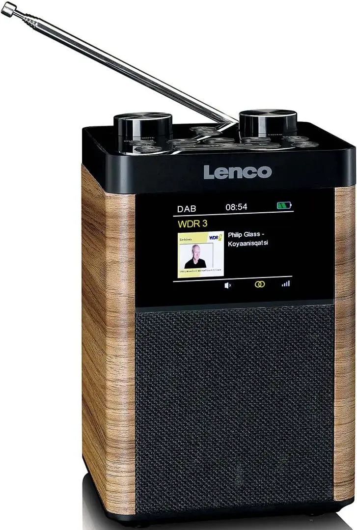 Radio portabil Lenco PDR-060WD (Natural/Black)