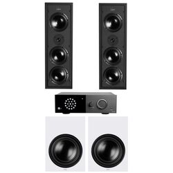 Sistem acustic Lyngdorf D-500 + 2xBW-2 + TDAI-1120 (Black/White)