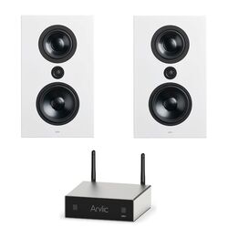 Sistem acustic Lyngdorf FR-1 + Arylic A50+ (White/Black)