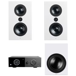 Sistem acustic Lyngdorf FR-1 + BW-2 + TDAI-1120 (White/Black)
