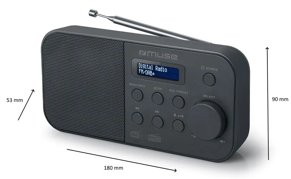 Radio portabil Muse M-109 DB (Black)