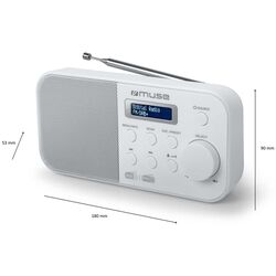 Radio portabil Muse M-109 DBW (White) Thumb