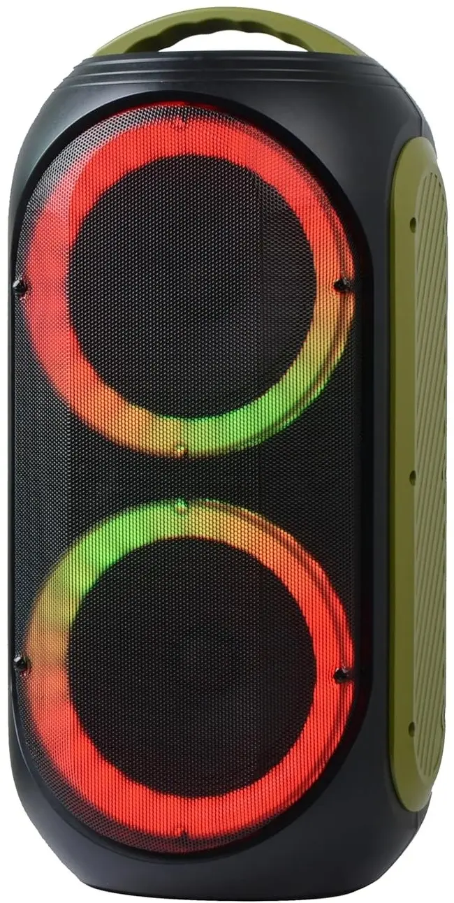 Sistem acustic portabil Power Acoustics Gozik LED (Black/Green)