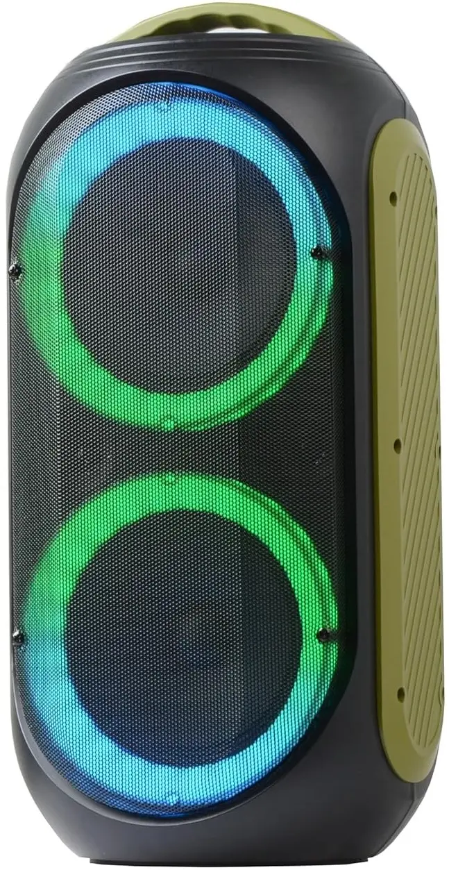 Sistem acustic portabil Power Acoustics Gozik LED (Black/Green)