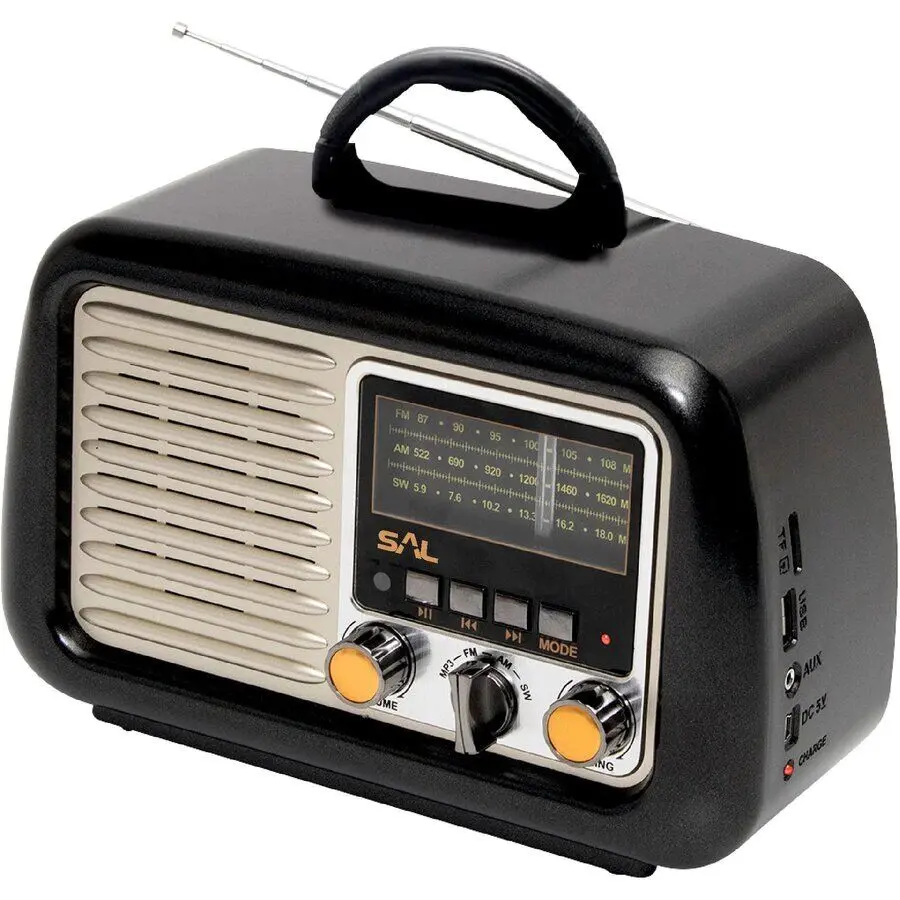 Radio portabil Sal RRT 2B (Black/Silver)