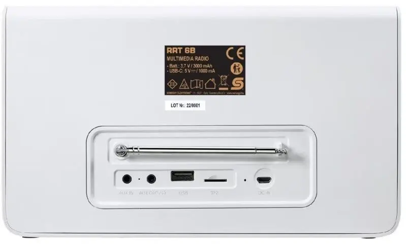 Radio portabil Sal RRT 6B (White/Black)