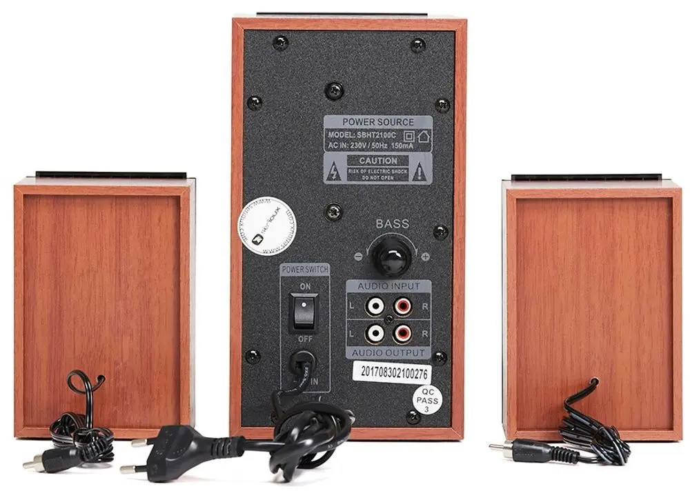 Акустическая система Serioux HT2100C (Black/Brown) - 3