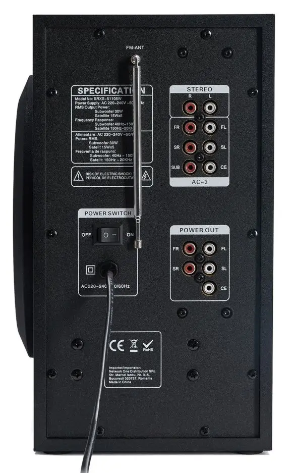 Sistem acustic Serioux SoundRise 51105W (Black) - 3