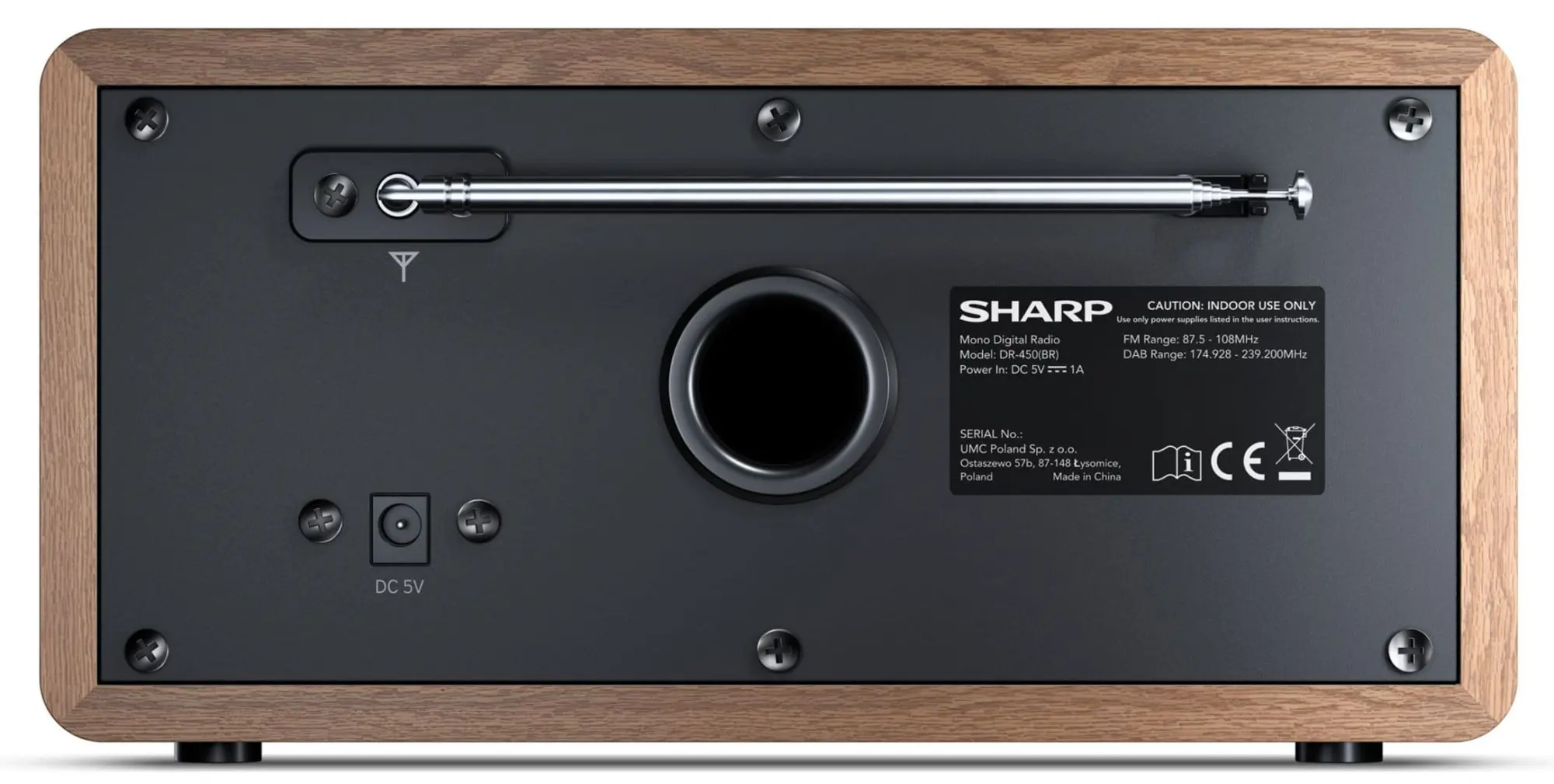 Портативный радиоприемник Sharp DR-450 (Brown) - 4