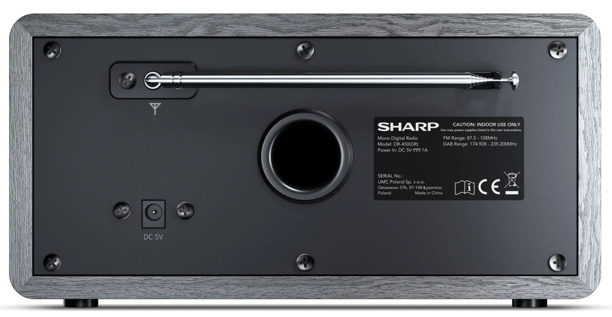 Портативный радиоприемник Sharp DR-450 (Grey) - 4