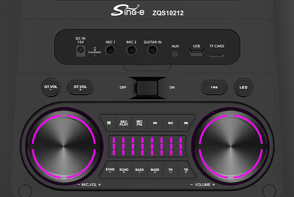 Портативная акустическая система Sing-E ZQS10212 (Black) - 2