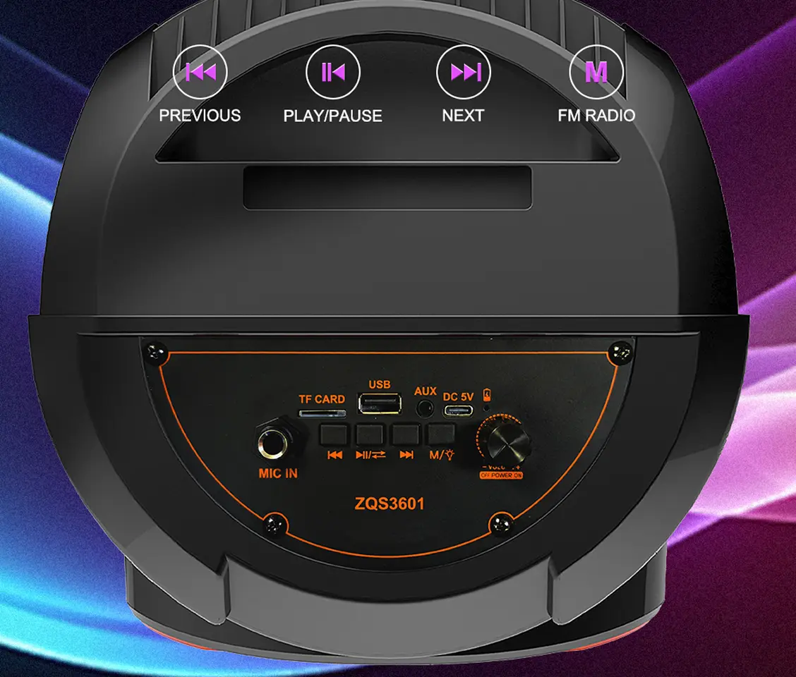 Портативная акустическая система Sing-E ZQS3601 (Black) - 3