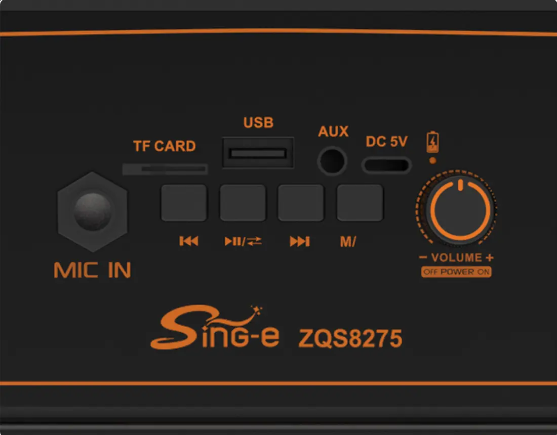 Sistem acustic portabil Sing-E ZQS8275 (Black)