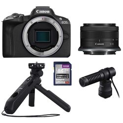 Aparat foto digital Canon EOS R50 Content Creator Kit (Black)