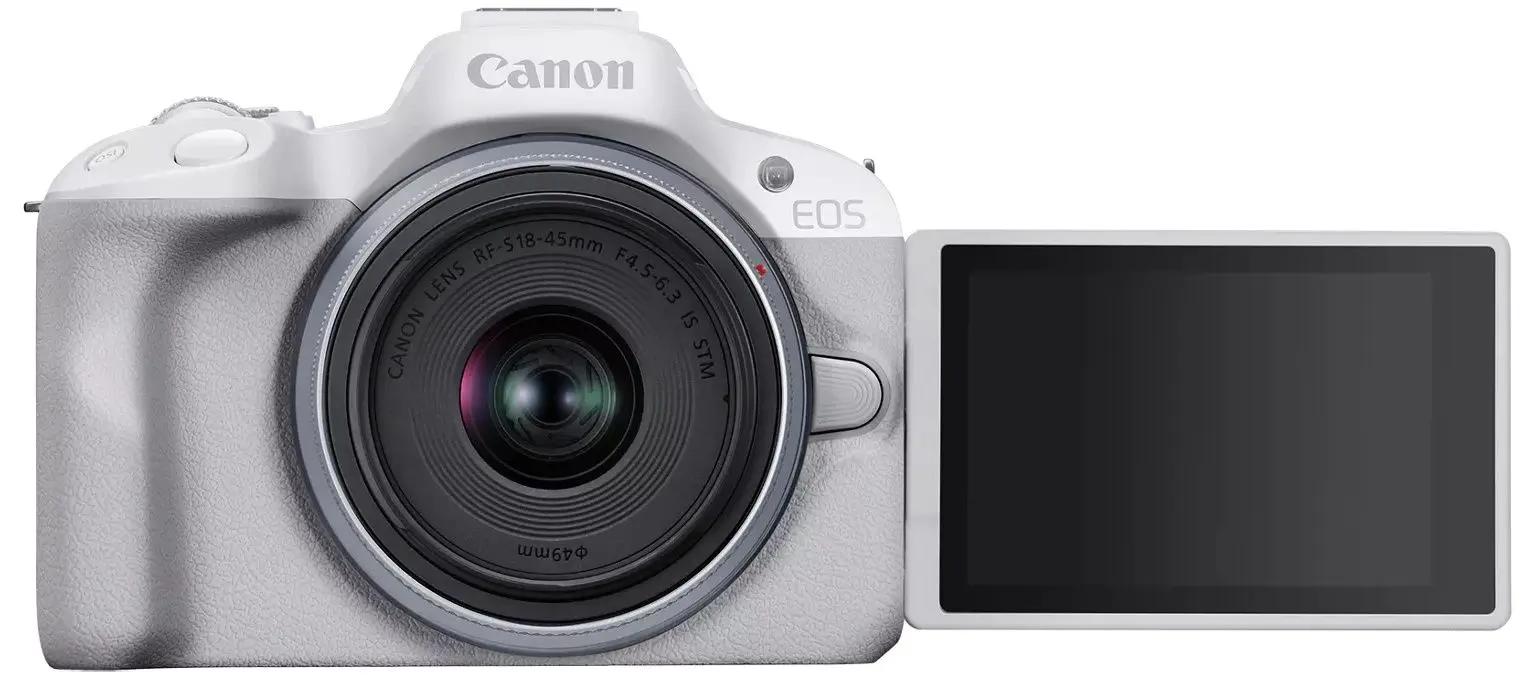 Цифровой фотоаппарат Canon EOS R50 + RF-S 18-45mm f/4.5-6.3 IS STM Kit (White)