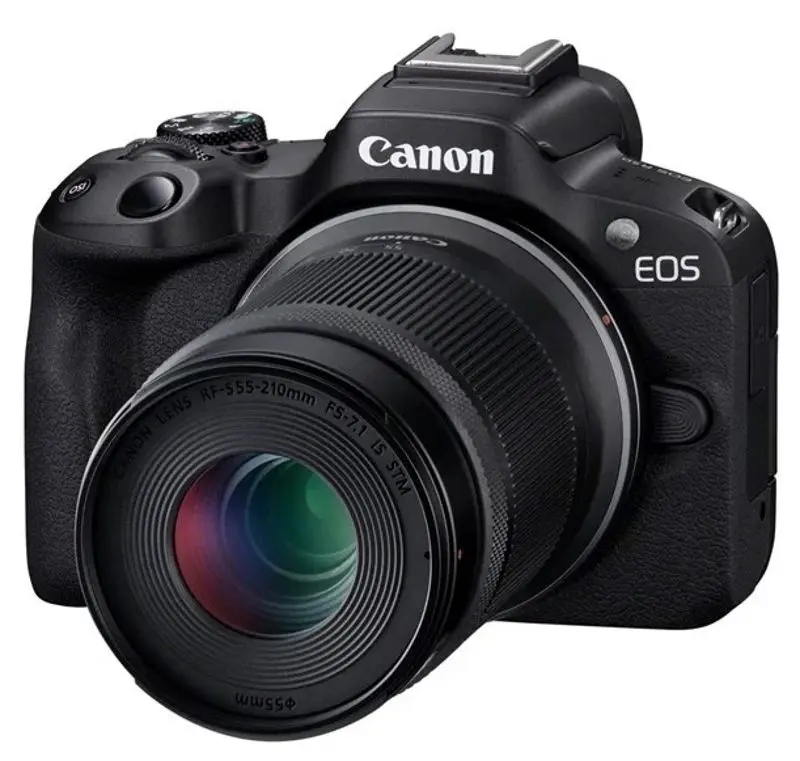 Aparat foto digital Canon EOS R50 + RF-S 18-45mm f/4.5-6.3 IS STM + RF-S 55-210mm f/5-7.1 IS STM - 2