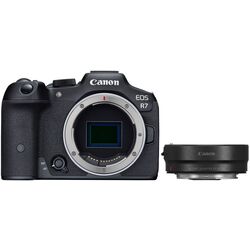 Aparat foto digital Canon EOS R7 + RF-S 18-150mm f/3.5-6.3 IS STM KIT + Adapter EF-EOS R (Black) Thumb