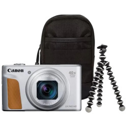 Цифровой фотоаппарат Canon PowerShot SX740 HS Lite Travel Kit (Silver) Thumb