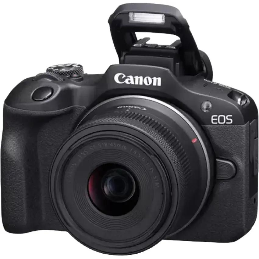 Aparat foto Canon EOS R100 & RF-S 18-45mm f/4.5-6.3 IS STM KIT (Black)