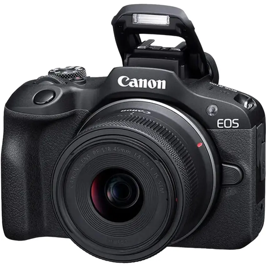Фотоаппарат Canon EOS R100 & RF-S 18-45mm f/4.5-6.3 & RF-S 55-210mm f/5-7.1 IS STM KIT (Black) - 2
