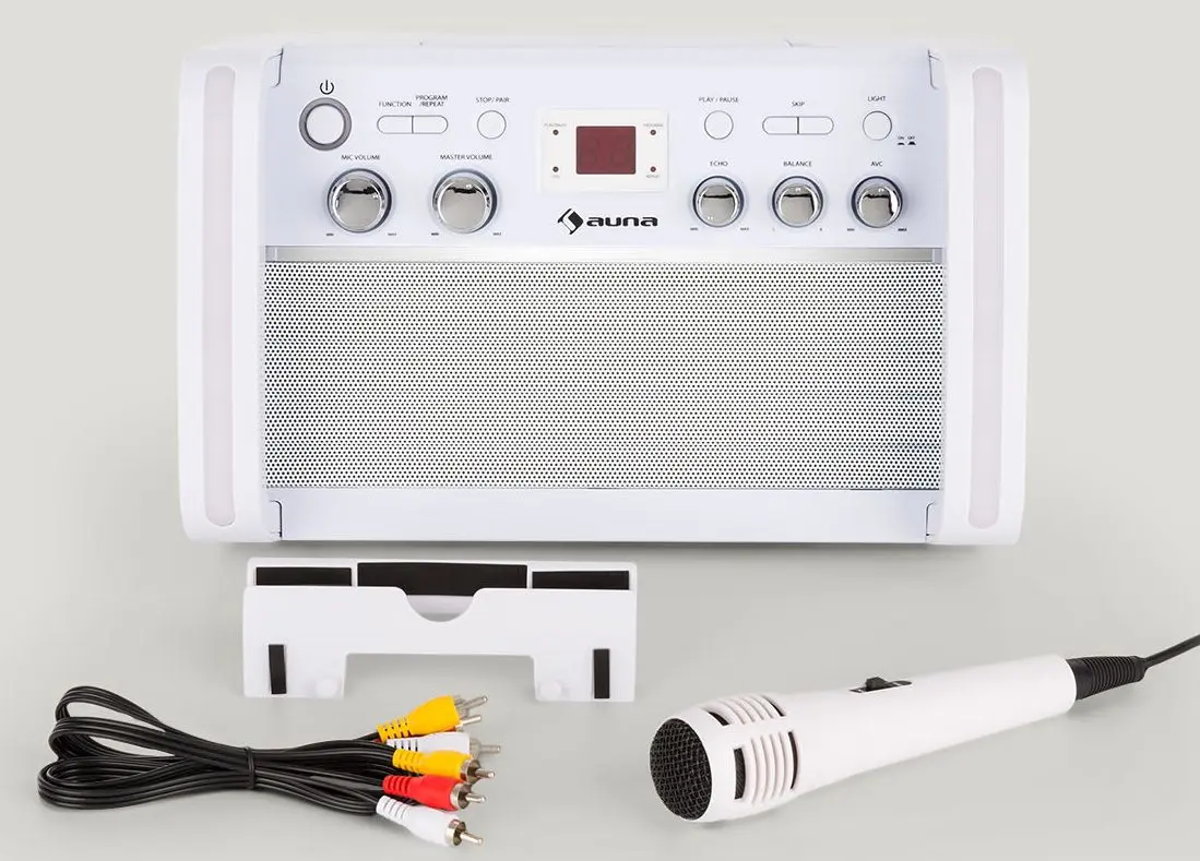 Караоке система Auna DiscoFever 2.0 (White) - 2
