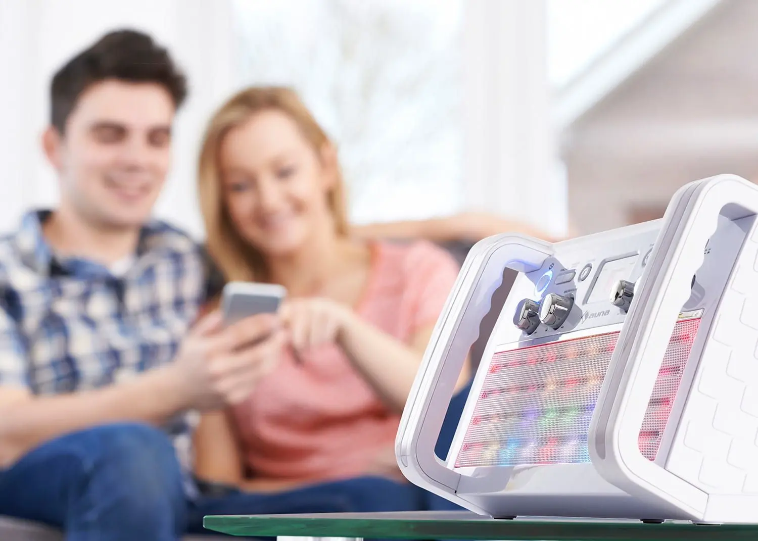 Караоке система Auna DiscoFever 2.0 (White) - 6