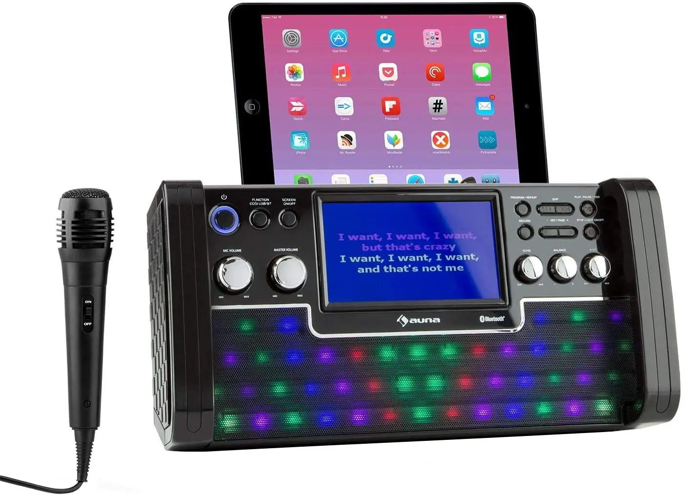 Караоке система Auna DiscoFever LED (Black)