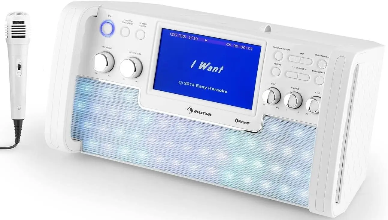 Sistem karaoke Auna DiscoFever LED (White) - 3