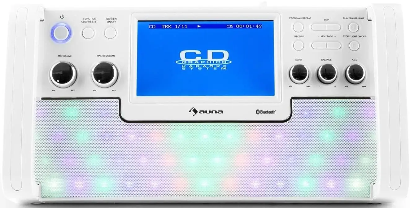 Sistem karaoke Auna DiscoFever LED (White) - 4