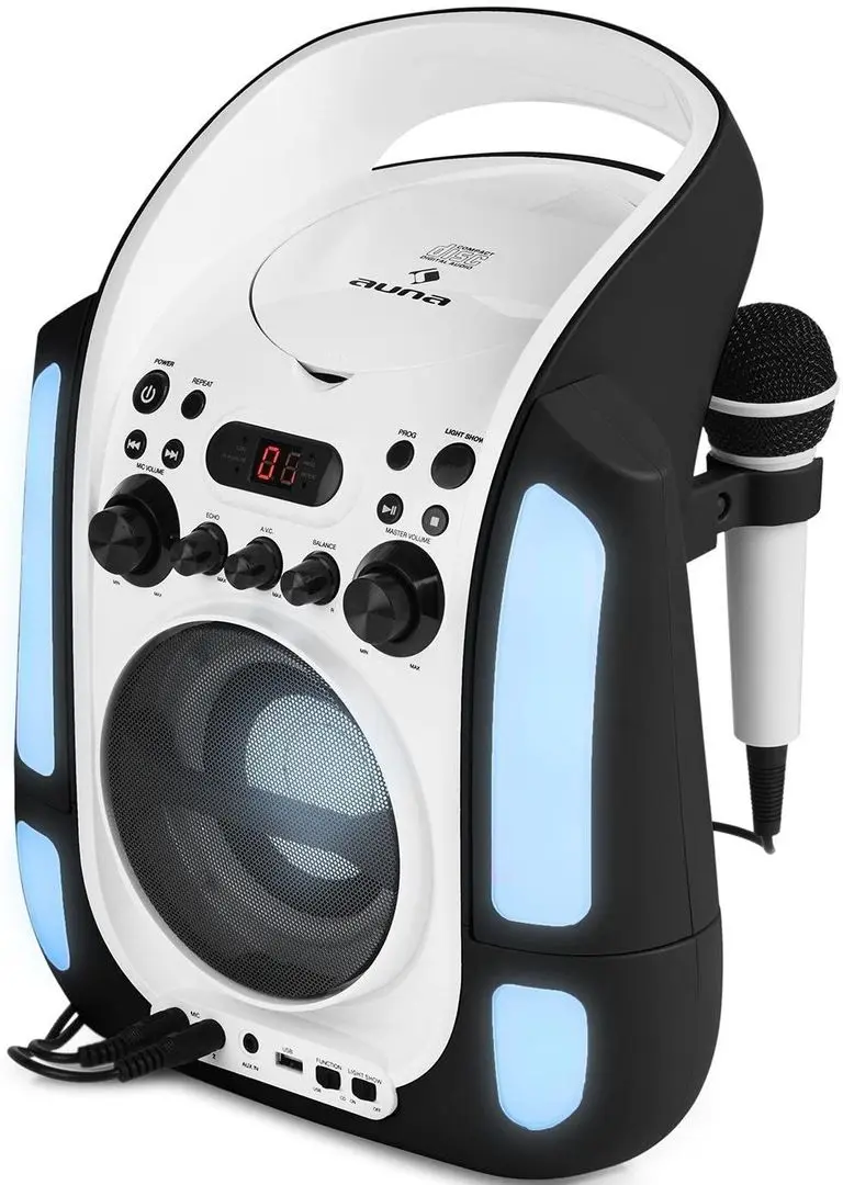 Караоке система Auna Kara Illumina (Black/White) - 4