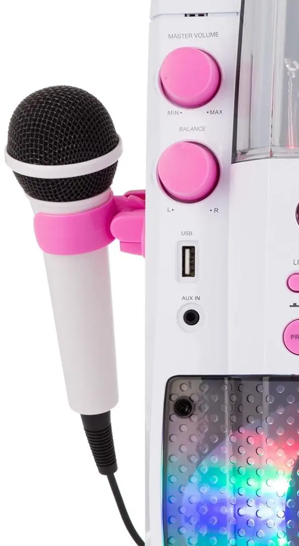Караоке система Auna Kara Liquida BT (White/Pink) - 4