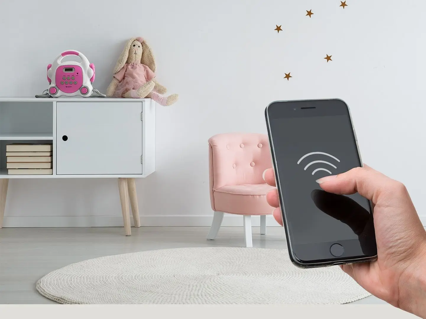 Sistem de karaoke Auna Pocket Rocker BT (Pink/White) - 5