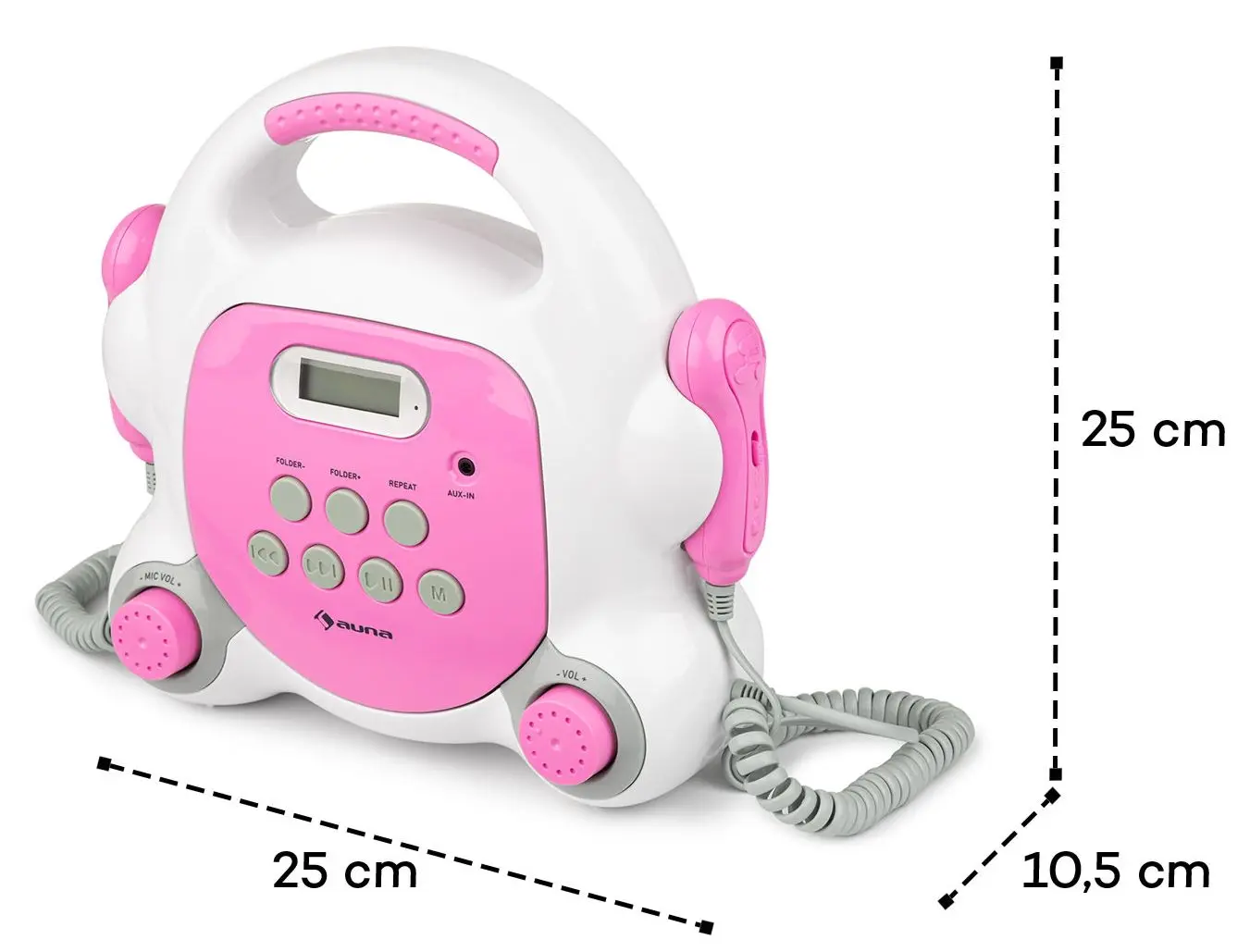 Sistem de karaoke Auna Pocket Rocker BT (Pink/White) - 9